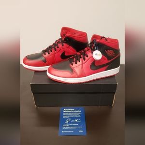 Nike Air Jordan 1 Mid “Reverse Bred” Gym Red/Black - Size 11